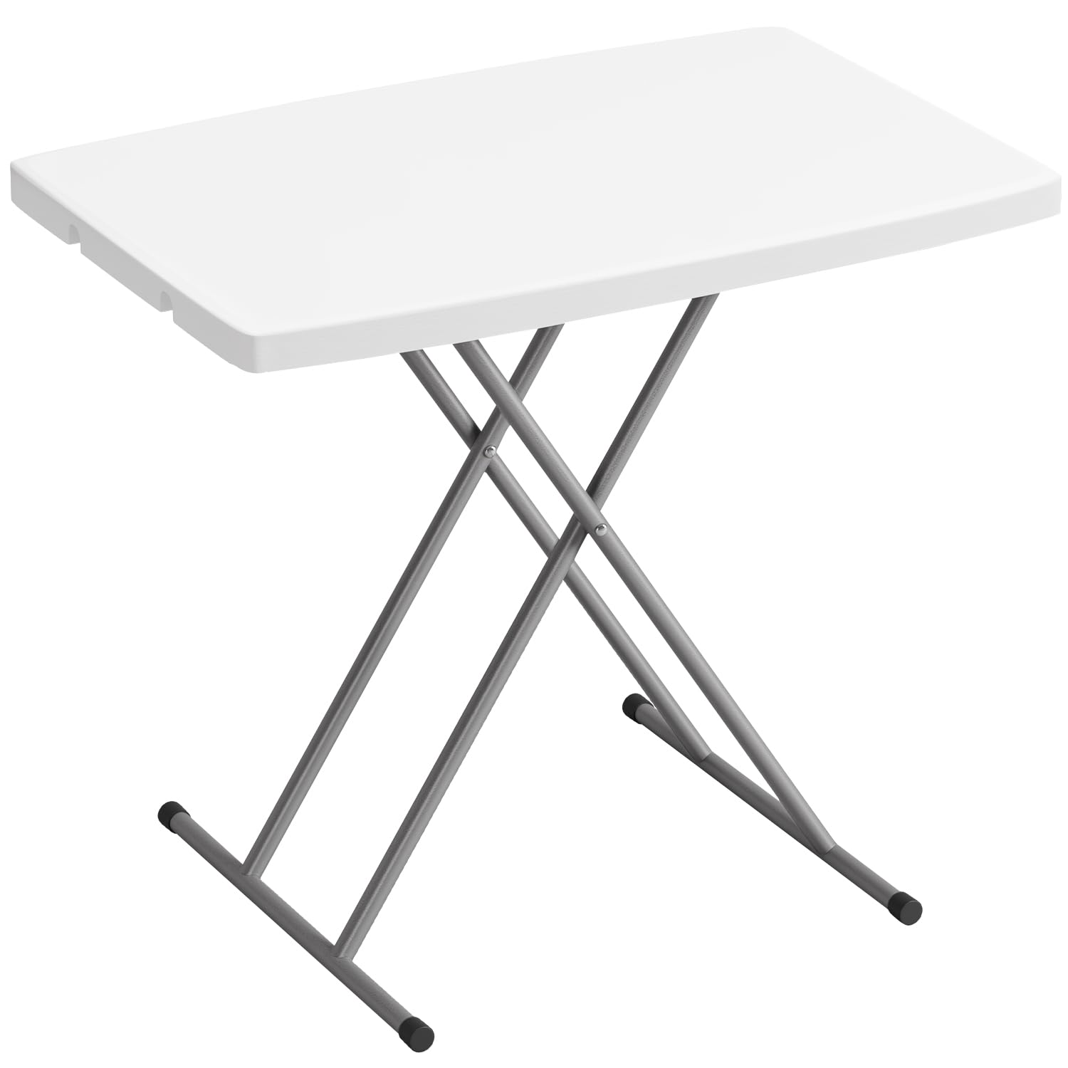 BestOffice Outdoor 6 FT Folding Camping Table Plastic Table Portable Square Height Dining Table Perfect for Picnics, Parties, Party and Camping, Black