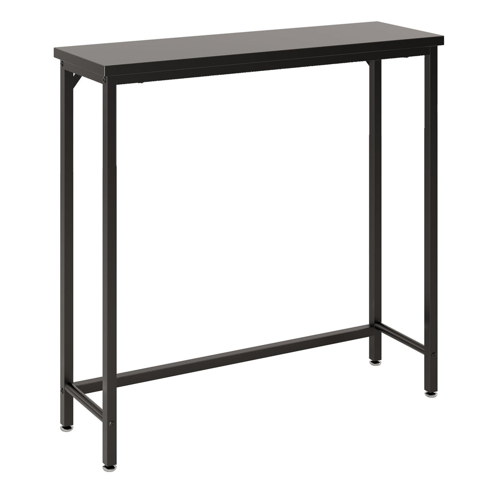 Narrow Entryway Console Table & Sofa Side Table - Industrial Hallway Table for Small Spaces, Behind Couch Table, Multi-Functional Living Room Bedroom Office,Brown, 29.5" x 9.4" x 29.5"