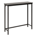 Narrow Entryway Console Table & Sofa Side Table - Industrial Hallway Table for Small Spaces, Behind Couch Table, Multi-Functional Living Room Bedroom Office,Brown, 29.5" x 9.4" x 29.5"