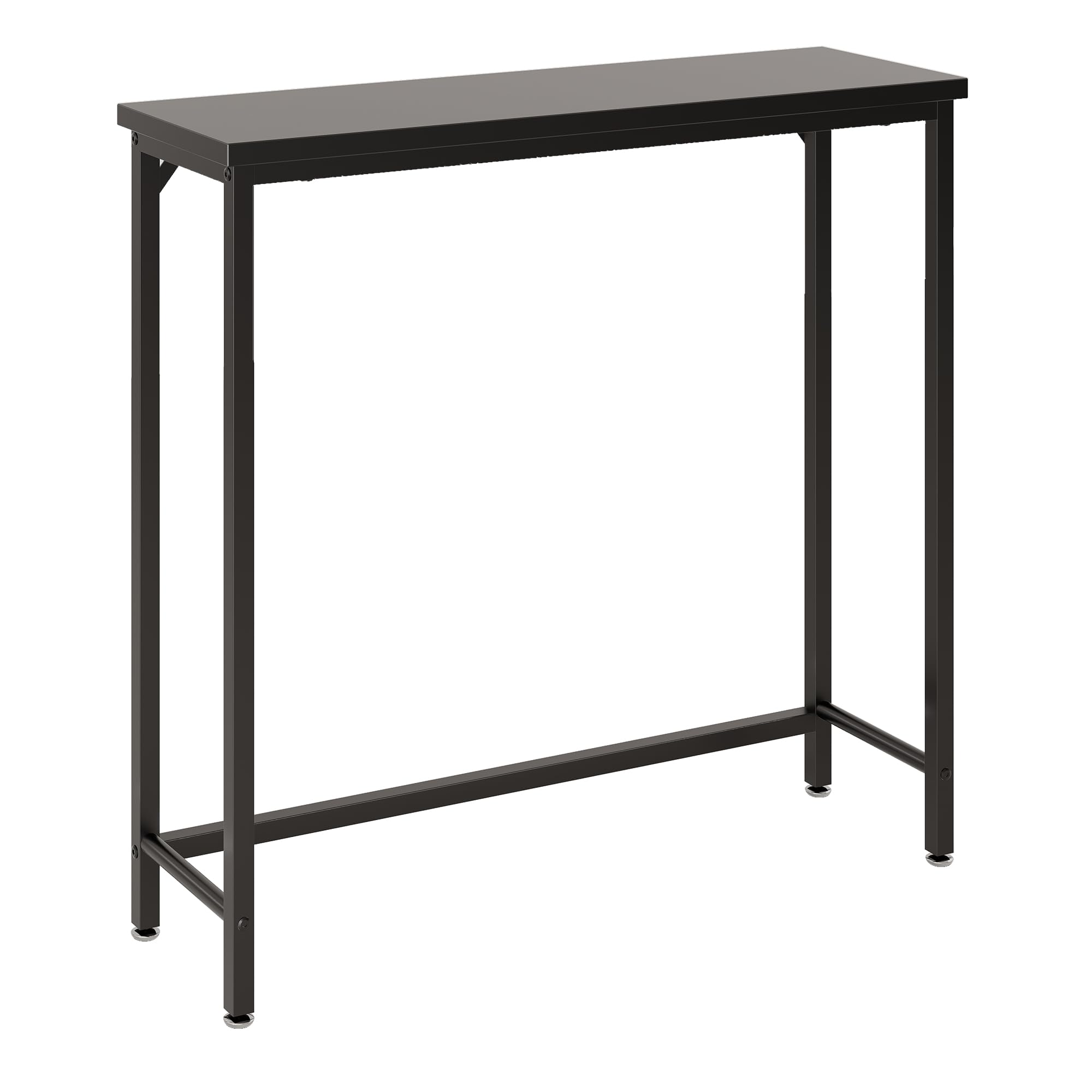 Narrow Entryway Console Table & Sofa Side Table - Industrial Hallway Table for Small Spaces, Behind Couch Table, Multi-Functional Living Room Bedroom Office,Brown, 29.5" x 9.4" x 29.5"