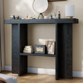 senlin Sofa Table, 47 Inch Console Table, Narrow Entryway Table for Hallway, Behind The Couch, Living Room, Foyer, Easy Assembly(Black)