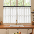 Natural Pinch Pleated Linen Curtains 84 Inch Length 2 Panels for Living Room Bedroom Textured Cream Ivory Birch Semi Sheer Boho Neutral Back Tab Pinch Pleat Hooks Rings Window Curtain 84 Inches Long